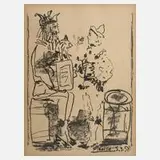 Pablo Picasso, "Les Saltimbanques", Lithographie auf Velin von Arches