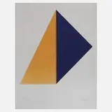 Max Bill, Geometrische Komposition, Farbserigraphie auf Velin