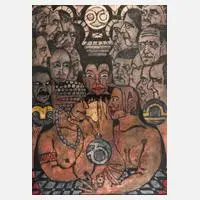 Walter Gillich, Buddhistischer Gedanke, Farblithographie