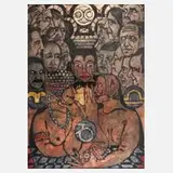 Walter Gillich, Buddhistischer Gedanke, Farblithographie