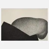 Werner Knaupp, "Vulkan", Lithographie auf leichtem Karton