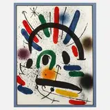 "Der Zornige" by Joan Miró, Farblithographie, sold Sep 2024