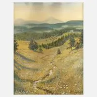 Walther Klemm, In Thüringen, Aquarell und Deckfarben