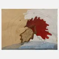 Fantastische Komposition by Michael Buthe, Mischtechnik, sold Sep 2024