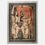 Walter Gillich, Tanz der Maja, Farblithographie