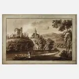 Ferdinand Wilhelm Müller, Am See, Tusche