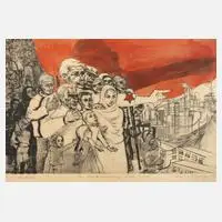 Lea Grundig, "Tag der Befreiung 8. Mai 1945", 1970, Aquarellfarbe