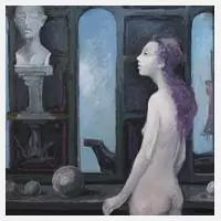 Siegfried Ratzlaff, "Gesichte der Kassandra", Acryl auf Leinwand