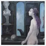 Siegfried Ratzlaff, "Gesichte der Kassandra", Acryl auf Leinwand