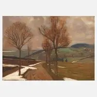 Paul Söllner, Novembertag, Öl auf Karton
