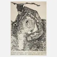 Clara Mosch, Plakat Carlfriedrich Claus, Siebdruck auf Velin