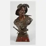 Emile Picault, Büste Salvador Rosa, Bronze