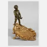 Eutrope Bouret, Anbietschale Putto auf Muschel