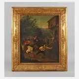 Anton Jahn, Reiterei auf der Landstraße, 1833, Öl auf Leinwand