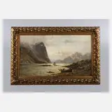 Henry Enfield, Fjordlandschaft, Öl auf Leinwand