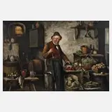 Carl Ostersetzer, "Gemüseverkäufer", Öl auf Leinwand