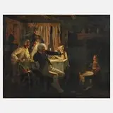 Georg Schöbel, Das Ständchen, Öl auf Leinwand