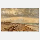 Viggo Langer, Am Strand von Rågeleje, 1913, Öl auf Leinwand