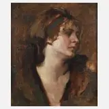 Impressionist, Damenportraits, Federschmuck