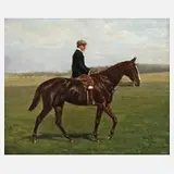 André Bressin, Reiter, 1900, Öl auf Leinwand