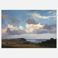 Herbert Kuron, An einem Sommertag, Öl auf Leinwand