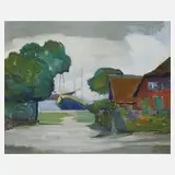 Hans Paap, Hafenpartie, Öl auf Leinwand