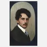 Udo Peters, Selbstportrait, Öl auf Leinwand und Keilrahmen