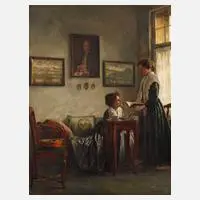 August Rieper, "Sonnige Zeiten", Öl auf Leinwand