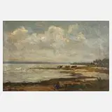 Gyula Varady, Am Balaton, 1921, Öl auf Leinen auf Karton kaschiert