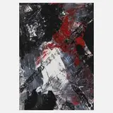 Fred Thieler, Abstraktion, Öl auf Papier