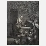 Pierre-François Basan, Die Gärtnerin, Kupferstich