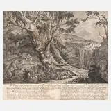 Johann Elias Ridinger, "Brandfuchs...", Radierung