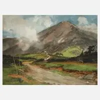 Edward H. Compton, "Schneekoppe vom Kammweg", Aquarell