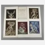 Peter Proksch, Mappenwerk "Mythologie", 1970, Farbradierungen und vier Radierungen zu Themen der griechischen Mythologie und ein Textblatt