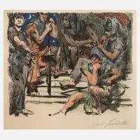 Lovis Corinth, aus "Das hohe Lied", Farblithographie