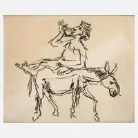 Oskar Kokoschka, "Mit Kokoschka in Griechenland", Siebdruck