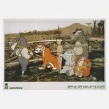 Plakat für Greenpeace by Banksy, Farboffset auf leichtem Karton, sold Jun 2024