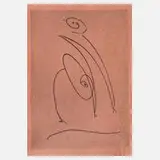 Max Ernst, "Tout en un plus deux", Radierung auf büttenkaschiertem rötlichen Japanpapier