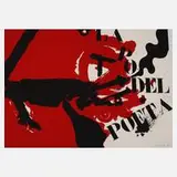 Josep Guinovart, Abstraktion, Farbsiebdruck auf leichtem Karton