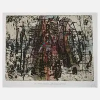 Alfred Traugott Mörstedt, In violettem Seitenwind, Aquarell