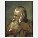 Ferdinand Schauss, Bildnis eines Herren, Aquarell und Deckfarben auf Papier
