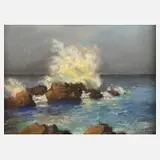 Wilhelm Beindorf, "Capri", Pastellzeichnung