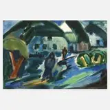 Günter Fink, Impression aus Hiddensee, Aquarell