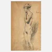 Damenakt by Hugo von Habermann, sold Jun 2024