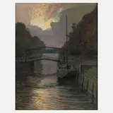 Otto Lambert, Abend am Kanal