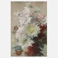 W. Schaefer, Chrysanthemenstillleben, 1918