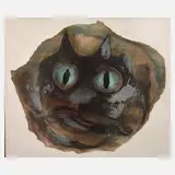 Petra Frieda Petitpierre, Katzenkopf, 1943, Mischtechnik