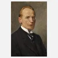 Prof. Wilhelm Claudius, Herrenportrait, 1923, Öl auf Leinwand