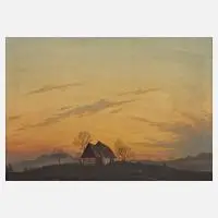 Willy Müller-Lückendorf, Alte Mühle in Lückendorf, 1933, Öl auf Leinwand