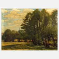 Albin Schlehahn, Schloss zu Jößnitz, 1925, Öl auf Leinwand und Platte